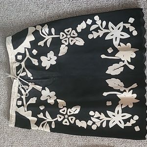 NWOT 90's Statement Piece Suede Detailed  Skirt Sz 14